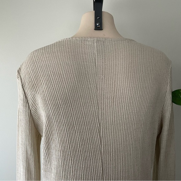 Topshop Maternity Maxi Ribbed Dress Long Sleeve Cream Size 12 Large - Picture 6 of 12